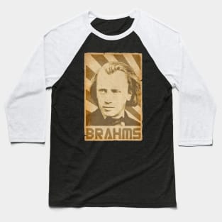 Johannes Brahms Retro Baseball T-Shirt